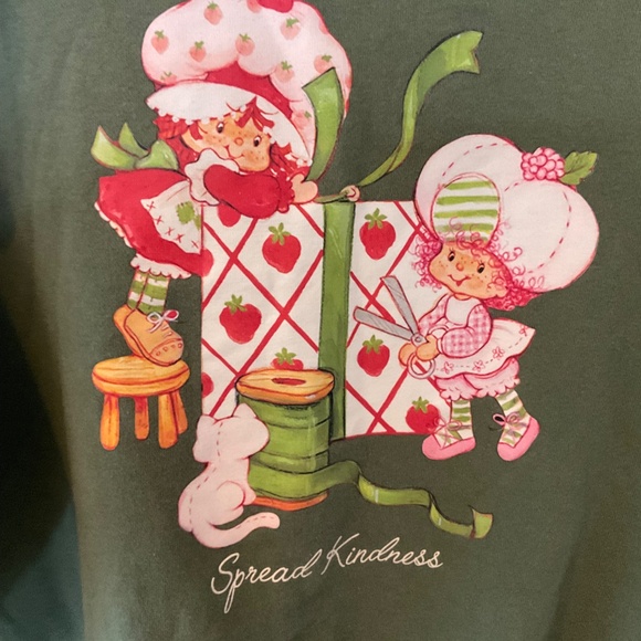 Strawberry Shortcake Spread Kindness Green Sweatshirt - Picture 5 of 5